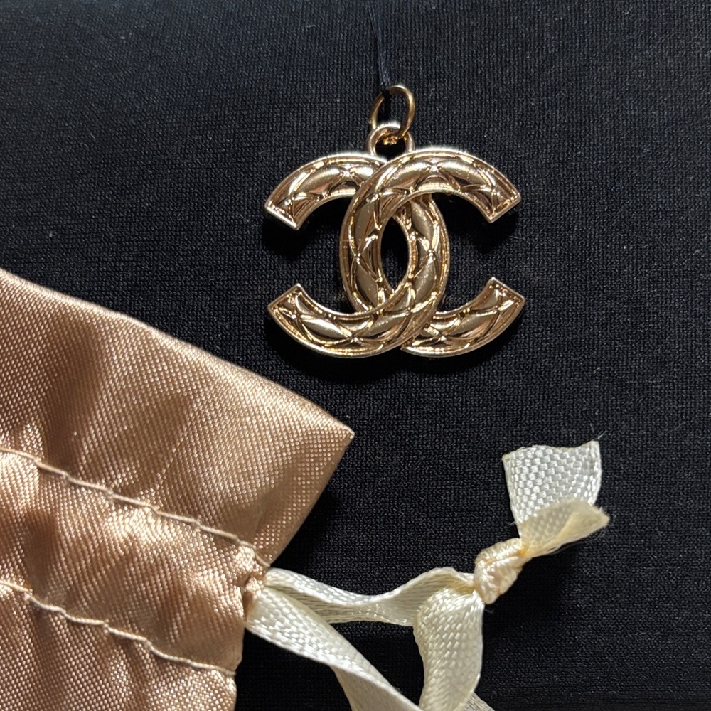 Plated Gold Logo Pendant